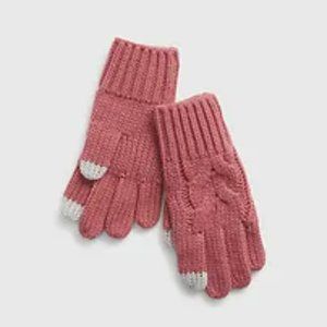 Gap Cable Knit Tech Gloves Size M
